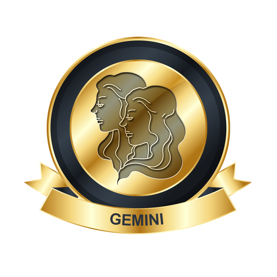Gemini gold png, Gemini gold symbol png, Gemini gold PNG image, zodiac Gemini transparent png images download